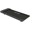 Compact Black Under Desk Treadmill with Remote Control and LED Display