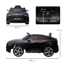 Black Audi E-tron 12V Kids Electric Ride On Car with Remote Control