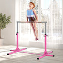 Adjustable Pink Kids Gymnastics Horizontal Bar