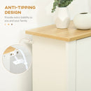 White Slim Shoe Cabinet with 3 Flip Drawers - 18 Pairs Storage