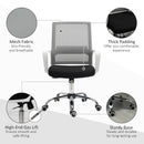 Black Ergonomic Mesh Office Chair with Adjustable Height Armrest