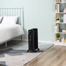 Black 1500W Digital Oil Filled Radiator, Portable Electric Heater with Timer & Remote