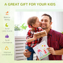 Kids 42.6 FT Obstacle Course Set with Monkey Bars and Swing - Blue