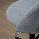 Grey Ergonomic Drafting Chair with Adjustable Height and Footrest