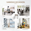 Brown L-Shaped Computer Desk with Storage Compartments