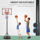 Adjustable Kids Basketball Hoop Set - Blue, Portable & Sturdy