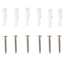 White Wooden U-Shaped Floating Shelves Set - Wall Mounted Storage Display