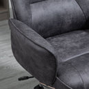 Grey Faux Microfibre Leather Office Chair