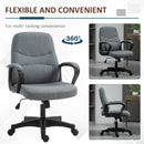 Grey Fabric Office Chair with Massage Lumbar Support