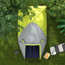 Yellow/Grey 2-Person Dome Tent with Front Porch and Accessories