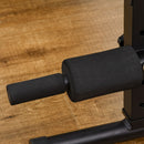 Adjustable Black Sit Up Bench with Thigh Support - Home Gym Essential