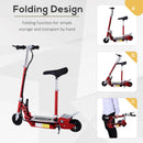 Red Foldable Electric Scooter for Teens 12V 120W