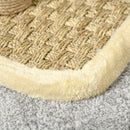 Beige Cat Tree with Scratching Post, Tunnel, Ball Toy - 56cm