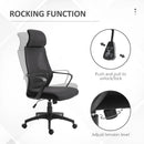 Black Ergonomic Mesh Office Chair with Lumbar Support & Headrest