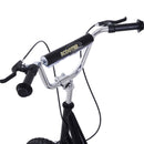 Black Kids Stunt Scooter with 16" Wheels & Dual Brakes, Adjustable Height