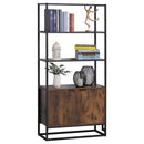 Rustic Industrial Style 3-Shelf Freestanding Storage Cabinet