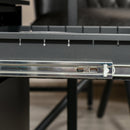 Black 2-Drawer Lockable Steel File Cabinet for A4/Letter/Legal Files