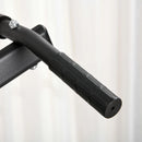 Black Power Tower Dip Station Pull Up Bar - Adjustable Height Home Gym Equipment