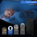 Black Portable Dehumidifier with Air Purifier, UVC, Ioniser, 24H Timer, 5 Modes - 16L/Day