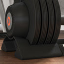 Adjustable Dumbbells Set with Storage Tray, Non-Slip Handle - 6KG 11KG 16KG 20KG