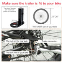 Black and Red 2-Seater Bicycle Baby Child Carrier Trailer