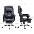 Office Chair with Lumbar Massage and Reclining Feature