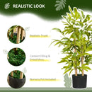 Green Bamboo Tree in Pot - Indoor Outdoor Decor, 15x15x60cm