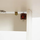 White Folding Drop Leaf Dining Table for Small Spaces