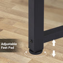 Black Metal Frame Writing Desk 120x60x76cm for Home Office