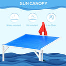 Blue Kids Sandpit with UV Canopy - Ages 3-8