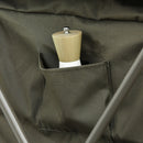 Foldable Camping Kitchen Storage Unit with Windshield & 6 Shelves - Blue