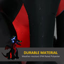 7FT Tall Dual-Headed Black Halloween Inflatable Dragon with LED Lights