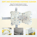 Yellow Foldable Baby Bathtub Set with Thermostatic Water Plug