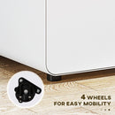 White 3-Drawer Lockable Vertical File Cabinet for A4, Letter, Legal Size