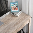 Modern Natural Writing Desk with Drawer - Home Office Workstation 112x51x76cm