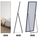 Black Full Length Floor Standing/Wall Hanging Mirror, 50x161.5cm
