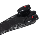 Black Kids 3-Wheel Scooter with Adjustable Height and Engine-Look Water Spray