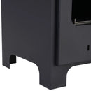 Black Freestanding Bioethanol Fireplace - 0.9L Tank, 3 Hours Burn Time