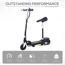 Black Electric Ride-On Scooter Toy with 120W Motor and 2 x 12V Battery