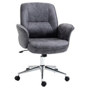 Grey Faux Microfibre Leather Office Chair