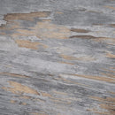 Grey Wood Grain 2-Tier Coffee Table with Bottom Storage Shelf