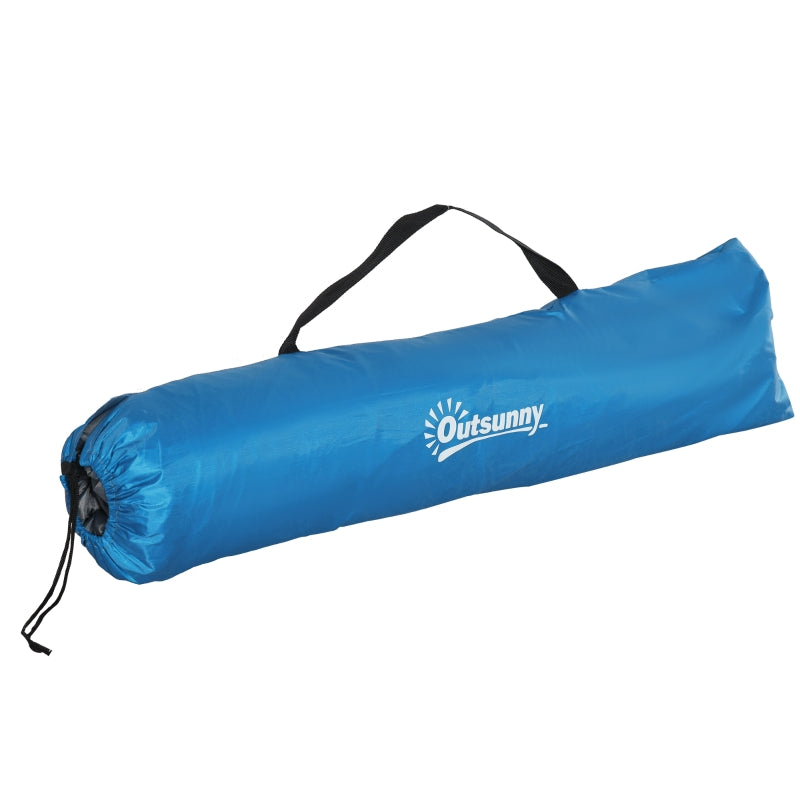 Sky Blue Beach Tent for 1-2 People with Pop-up Design, Mesh Windows & Doors