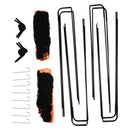 Orange Foldable 6x3 ft Soccer Goal Net Set - 2 Pack