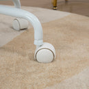 Colourful Fluffy Home Office Chair with Armrests and Swivel Wheels