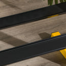 Black 2-Tier Dumbbell Storage Rack, Home Gym Weight Holder, 270kg Capacity