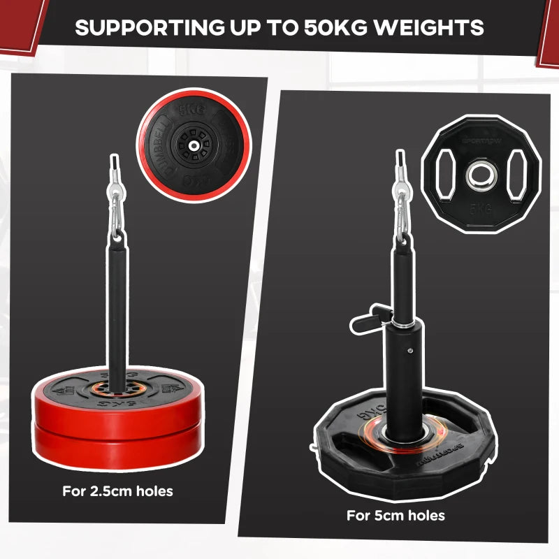 Black Cable Pulley System for Lats Pull Down, DIY Weight Pin