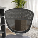 Grey Mesh Office Chair with Swivel Wheels