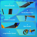 Orange Kids Kick Scooter with Adjustable Height and Dual Brakes