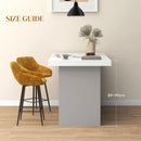 Brown Velvet Bar Stools Set of 2