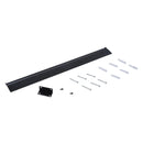 Curved Glass Electric Fireplace with 7 Colour Side Lights, 900/1800W, 65cm x 52cm